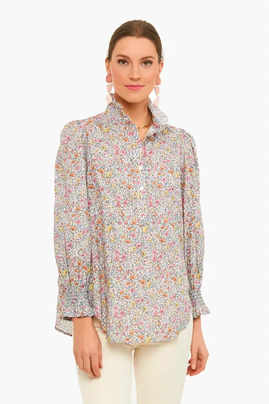 Women's Outfit For The Office Petite Poppy Teagan Popover Shirt