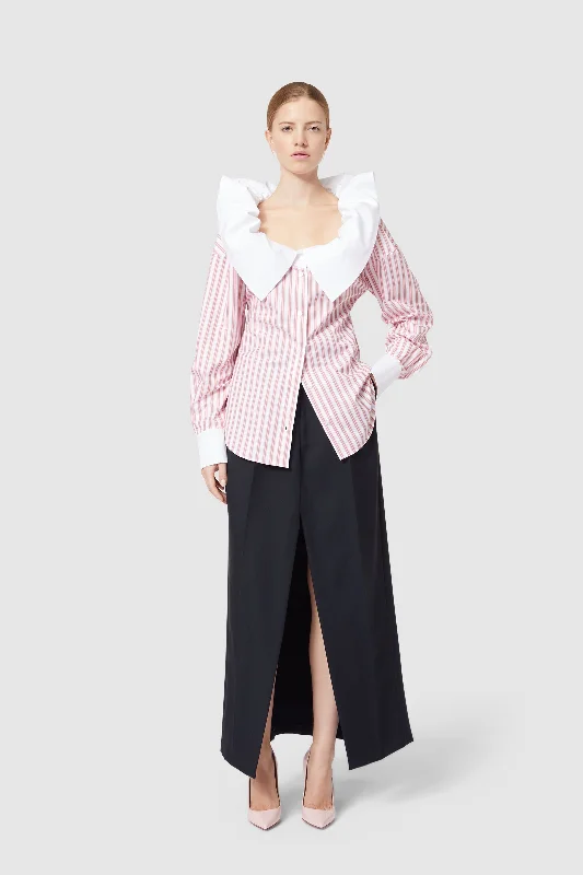 Women's Plus-Size Apparel COUTURE RUFFLE SHIRT