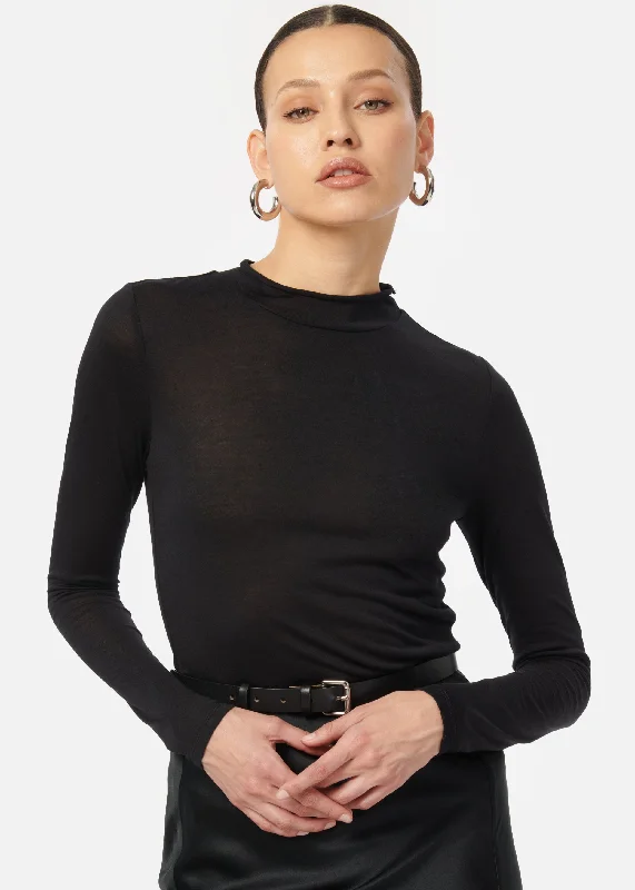 Affordable Luxury Women's Apparel Aleesia Top Black