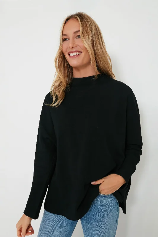 Women's Holiday Outfit Black Bowie Popover