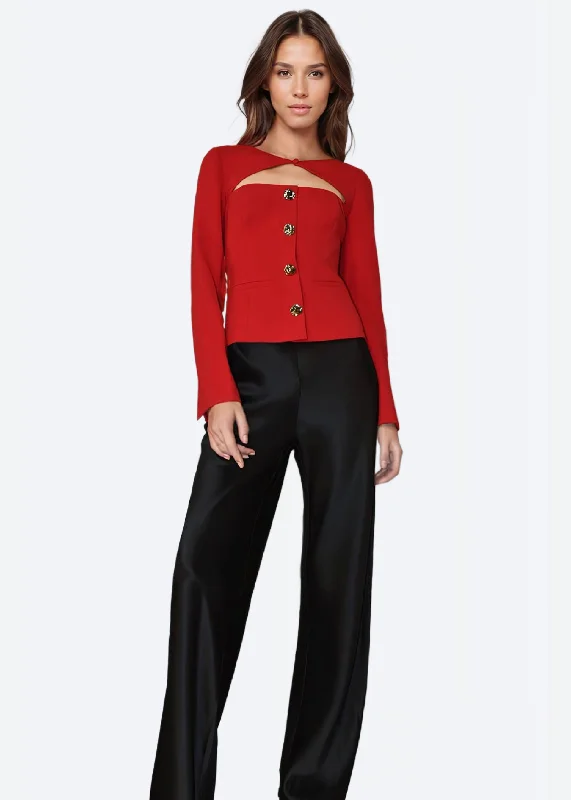 Women's Transitional Apparel Zaynab Blazer Cardinal