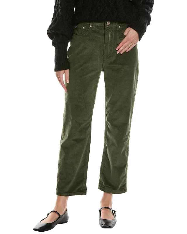 Women's Comfy Loungewear Outfit Current/Elliott The Boy Genius Vintage Dark Moss Boyfriend Jean