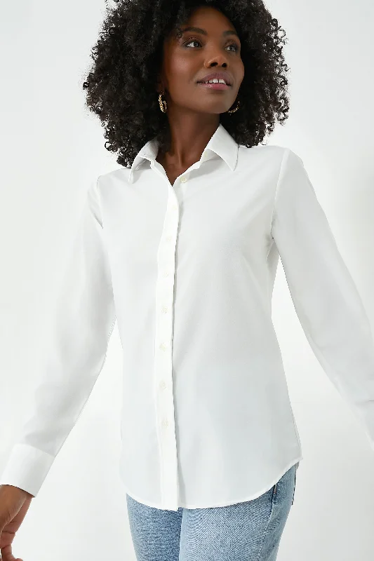 Women's Fashion Clothes White Signature Shirt