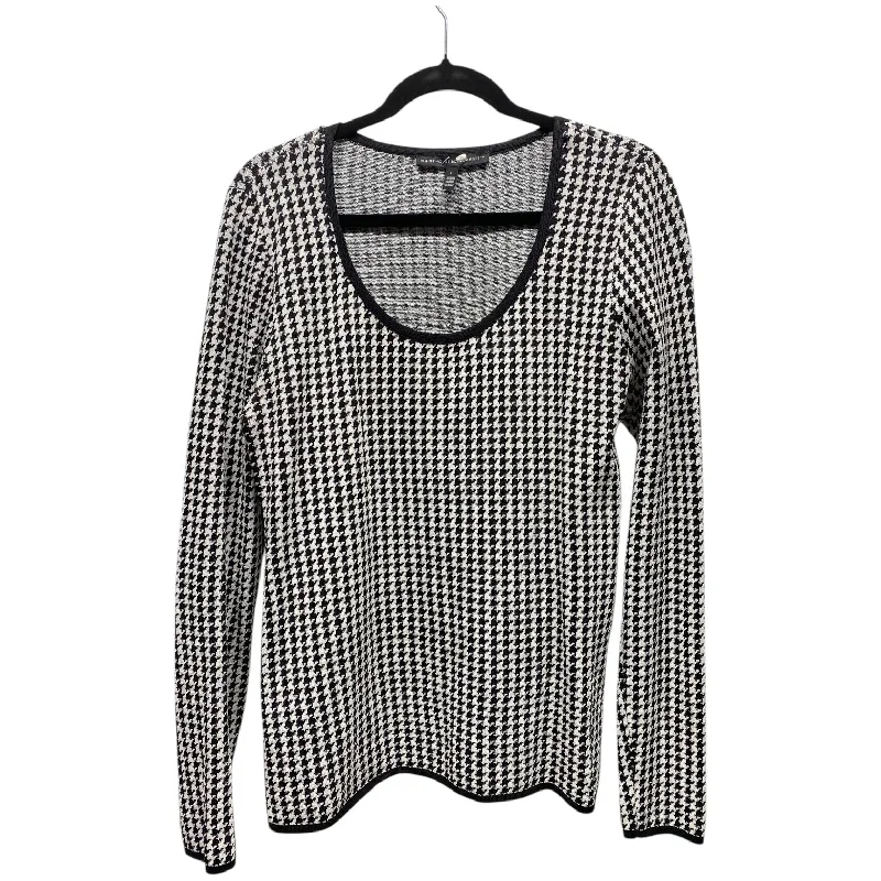 Sweater By White House Black Market In Checkered Pattern, Size: L