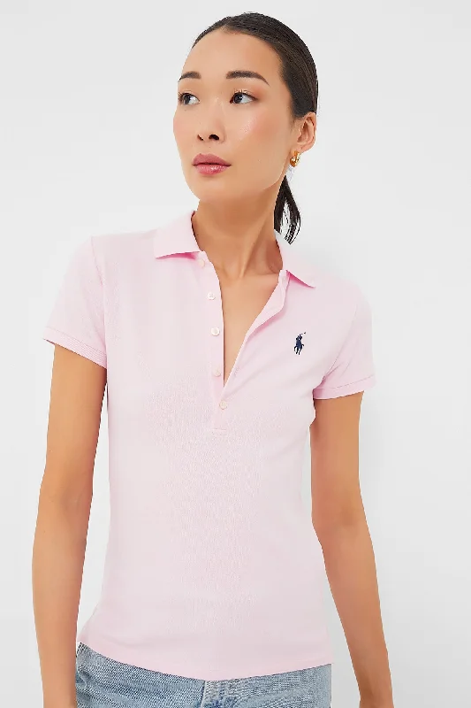 Vintage-Inspired Women's Apparel Sunkissed Pink Julie Slim Polo