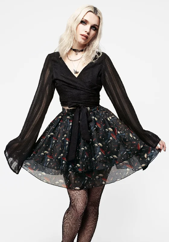 Timeless Women's Outfit Amanita Organza Layered Mini Skirt