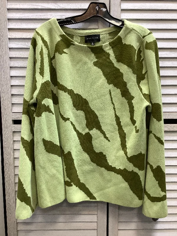 Sweater By Premise In Green, Size: Xl