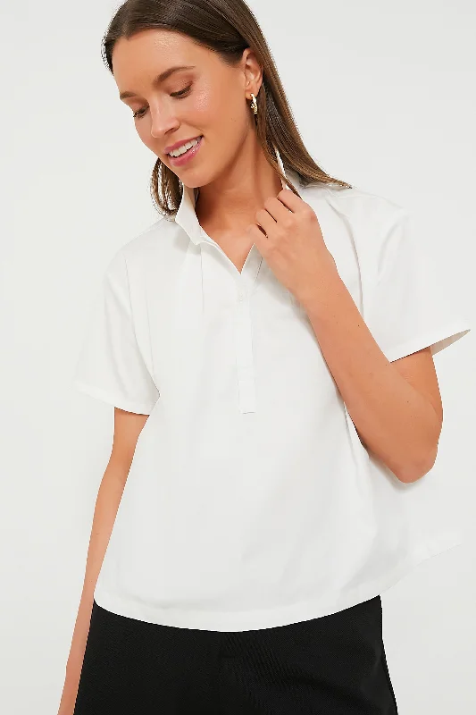 Affordable Women's Attire White Finn Popover