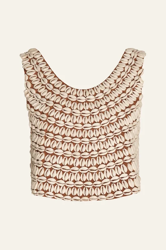 Women's Luxury Apparel Seashells Top