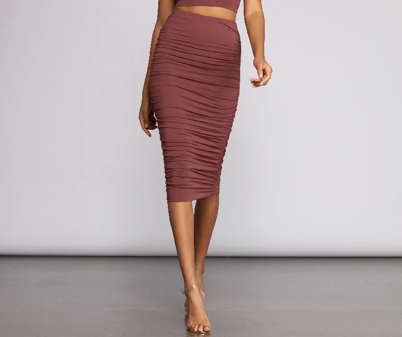 Women's Casual Garments Be My Baby Midi Skirt