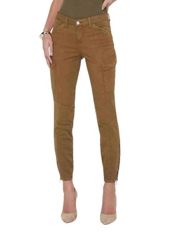 Affordable Trendy Clothes For Women Patton Skinny Cargo Jean In Brown Olive