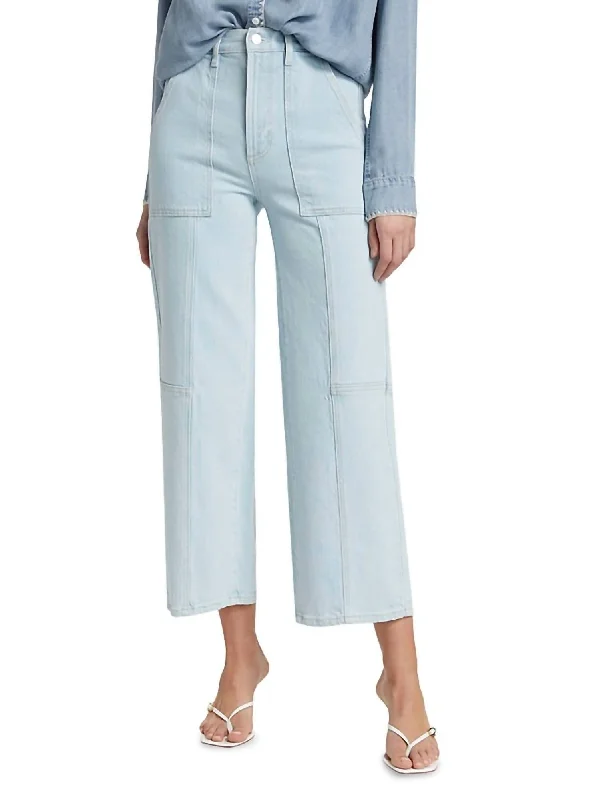 Affordable Women's Garments Getty Crop Utility Jean In Ocean View