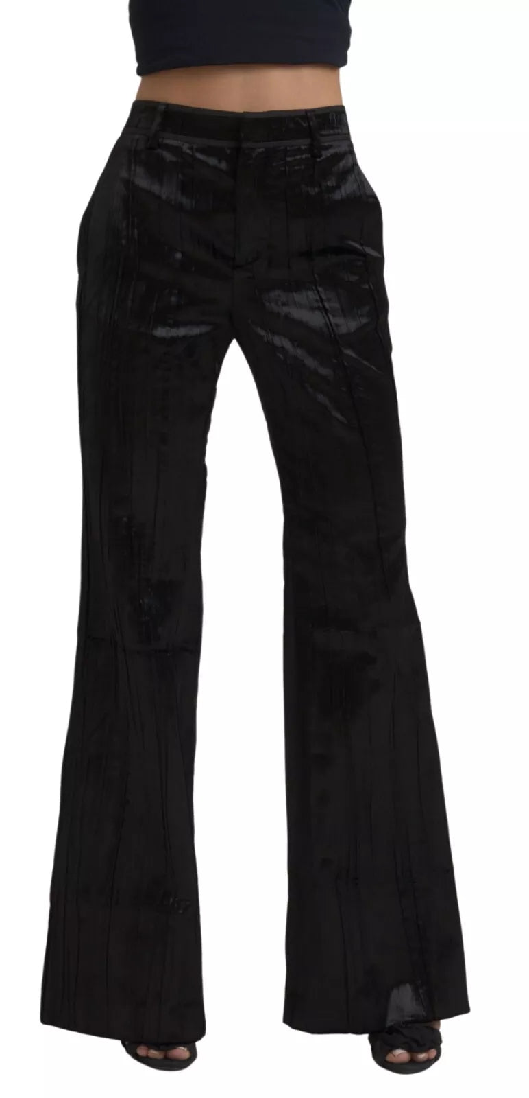 Women's Plus-Size Apparel Dsqua²  Viscose Super Flare High Waist Women's Pants