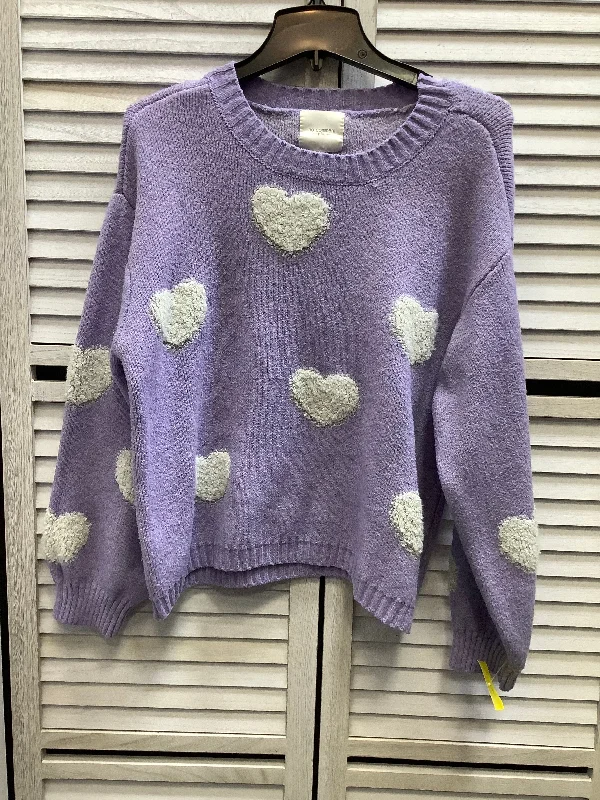 Sweater By No Comment In Purple, Size: 1x