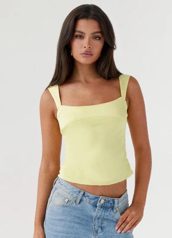 Women's Festive Attire Lylah Satin Top - Yellow