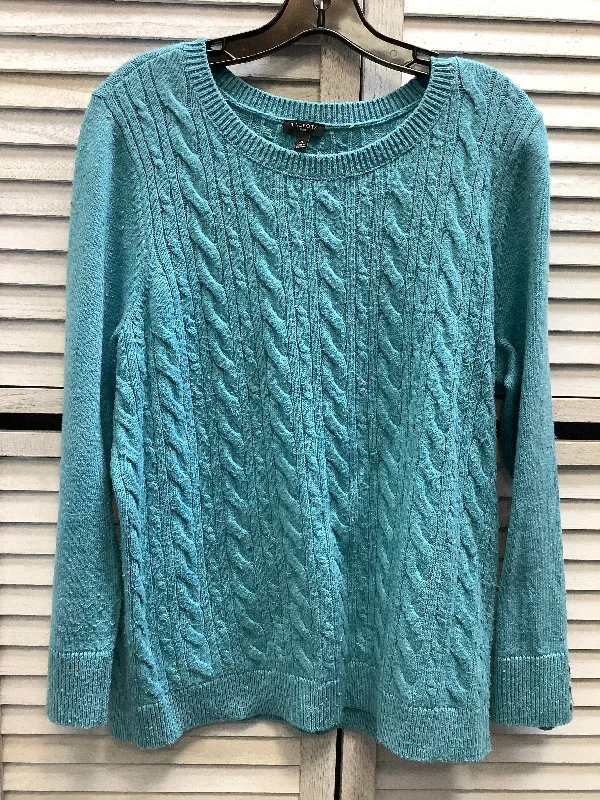 Sweater By Talbots In Blue, Size: 1x