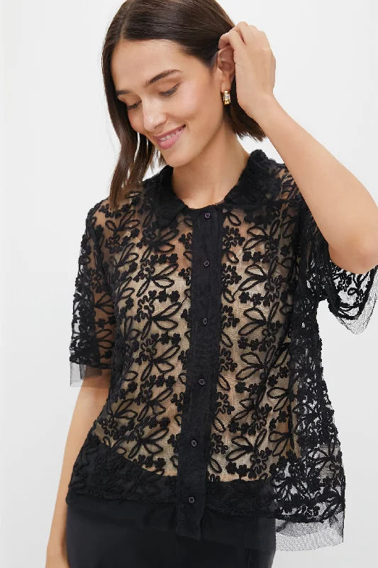 Casual Chic Clothing For Women Black The Cotillion Top