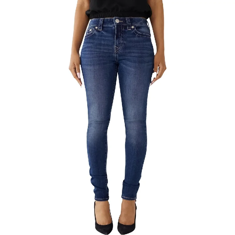 Women's Plus-Size Outfit Womens Mid Rise Super Skinny Skinny Jeans