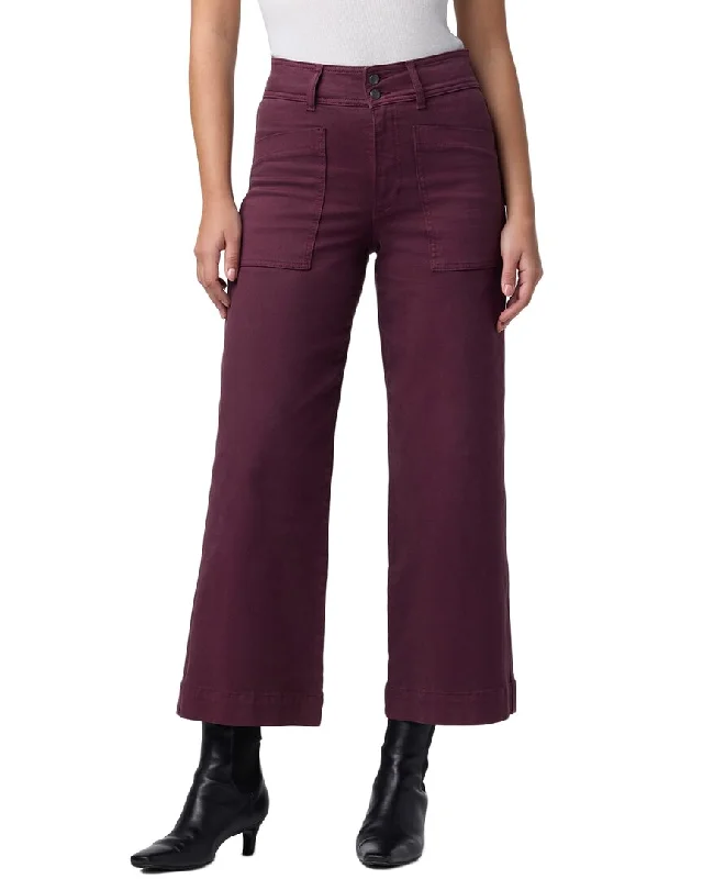 Women's Fashionable Clothing Sets JOE'S Jeans Vineyard Wine Wide Leg Cargo Ankle Jean