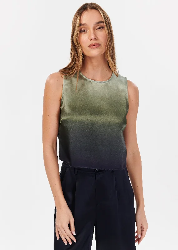 Sustainable Women's Clothing Romilly Cropped Top Caspian Ombre