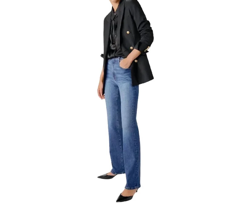 Formal Garments For Women Frankie High Rise Straight Leg Jean In Mercer