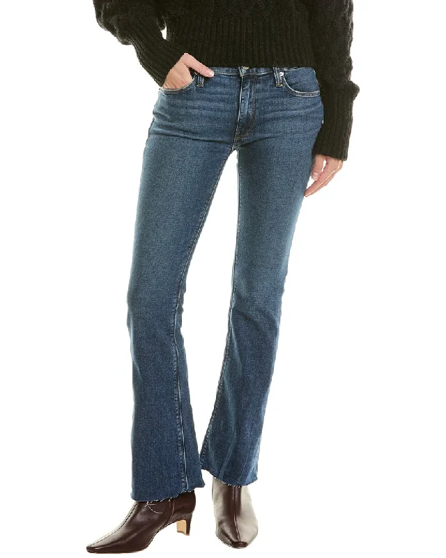 Women's Clothing For Casual Outings HUDSON Jeans Nico Mid-Rise Barefoot Bootcut Jean