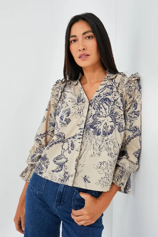 Women's Stylish Vacation Attire Yaffe Print Jessie Top