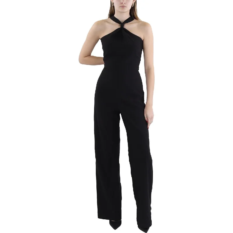 Women's Fashionable Attire For Work Womens Halter Wide Leg Jumpsuit