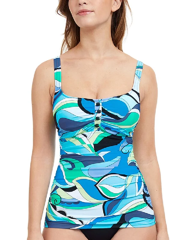 Women's Clothing Apparel Sets Profile by Gottex Retro Love Square Neck Tankini