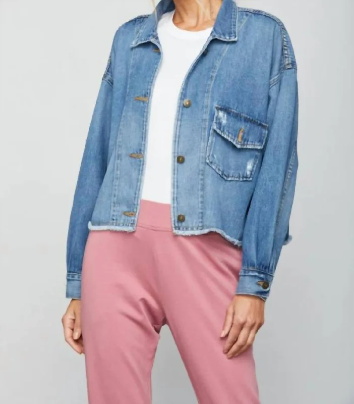 Women's Trendy Garments Roberts Jacket In Washed Indigo