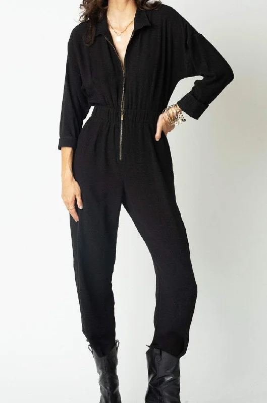 Women's Clothing Outfit Set The Parker Jumpsuit Black