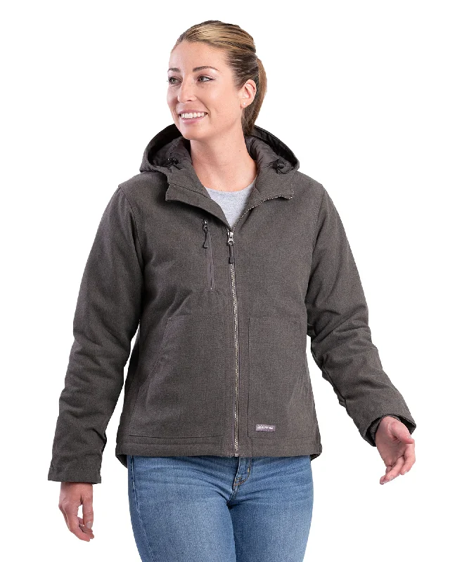 Affordable Luxury Women's Apparel Women's Heathered Duck Hooded Jacket