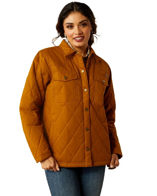 Stylish Outerwear Clothing For Women Ariat Womens Grizzly Quilted Barn Jacket