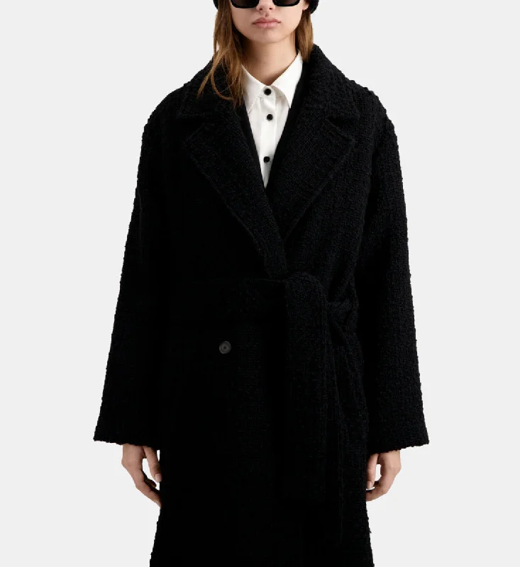 Women's Occasion Wear Clothes Long Tweed Coat