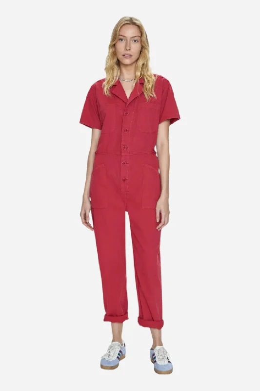 Affordable Women's Clothing Pistola Grover Jumpsuit in Rouge