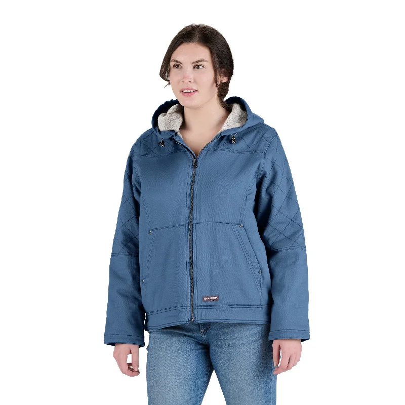 Women's Classic Attire Women's Sherpa-Lined Twill Hooded Work Jacket