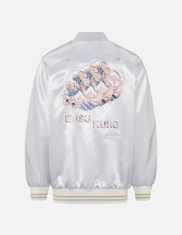 Women's Urban Clothing Ukiyo-E Embroidered Souvenir Jacket