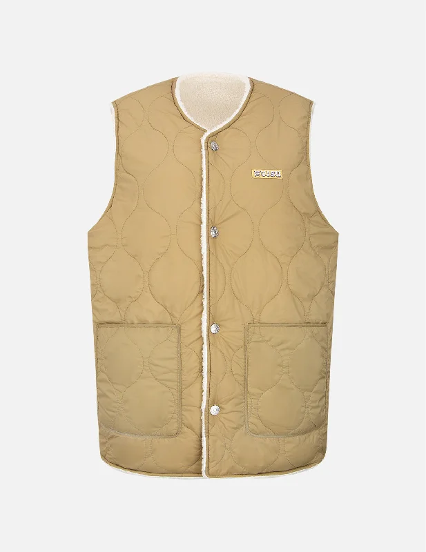 Women's Effortless Casual Outfit Onion Quilted Reversible Vest Jacket