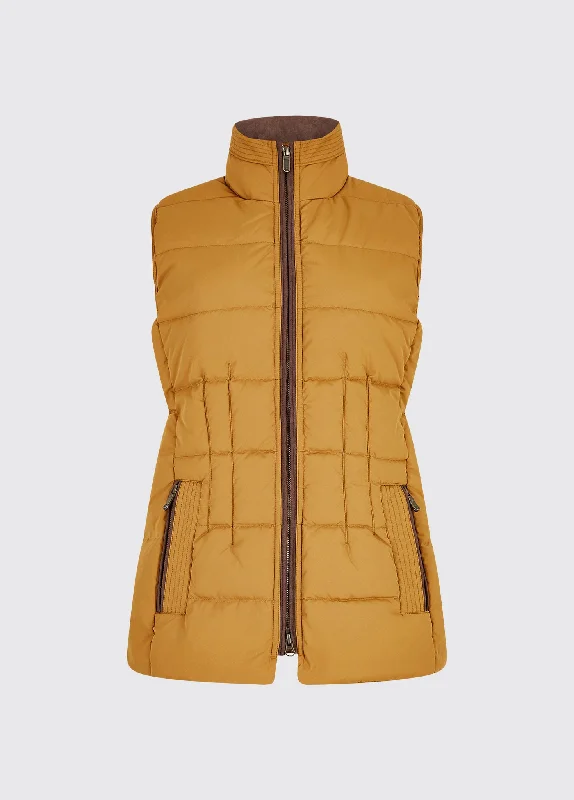 Women's Activewear Apparel Spiddal Quilted Gilet - Amber