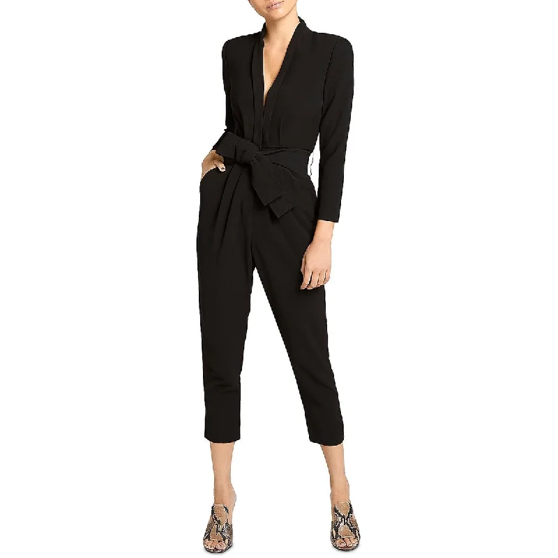 Women's Clothes And Apparel Kieran Womens Crepe Pleated Jumpsuit