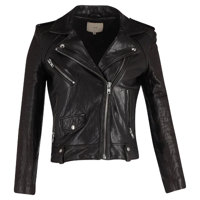 Affordable Women's Clothing Iro Biker Jacket in Black Leather