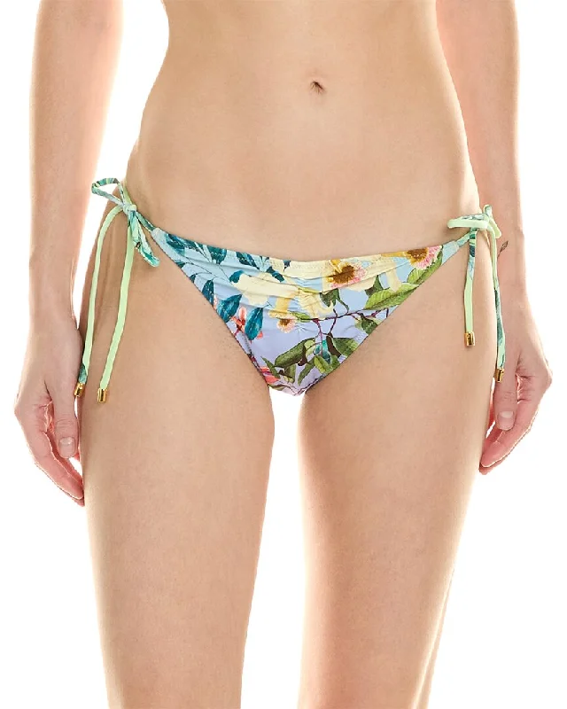 Women's Formal Apparel PQ Swim Ruched Tie Full Bikini Bottom