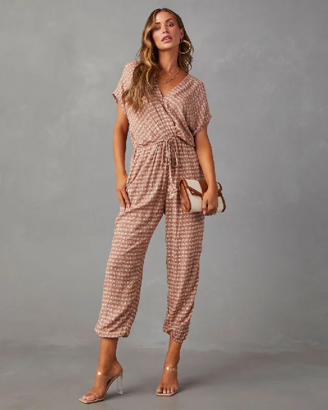 Women's High-Fashion Apparel Colfax Printed Pocketed Jumpsuit