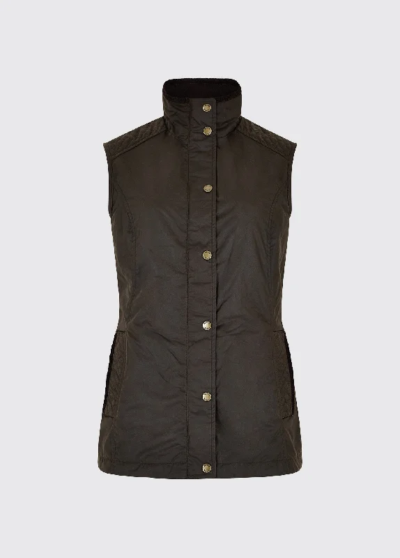 Casual Garments For Women Pakenham Wax Gilet - Verdigris