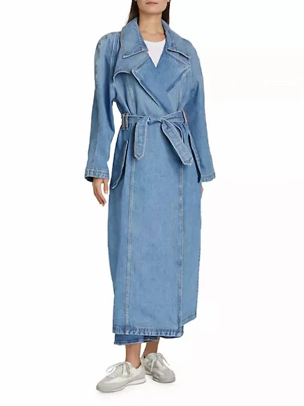 Women's Vintage Garments Kosmo Trench Coat In Luca