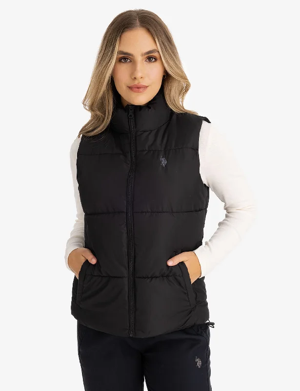 Timeless Women's Clothes CLASSIC PUFFER VEST WITH ZIP POCKETS