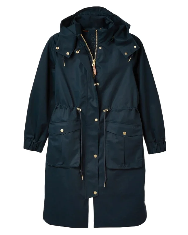 Women's Attire Joules Harpsden Waterproof Long Raincoat With Hood