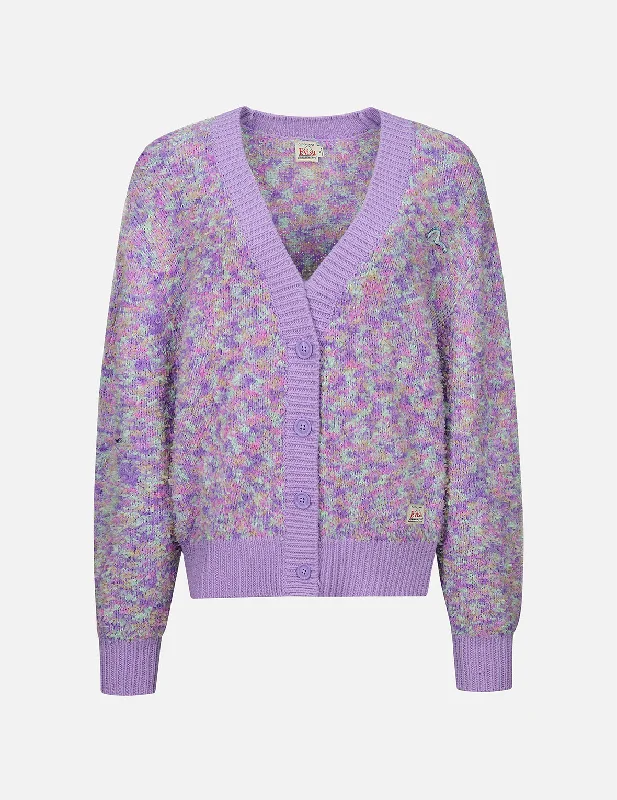 Women's Luxury Garments Seagull Embroidery Multi-color Cropped Cardigan