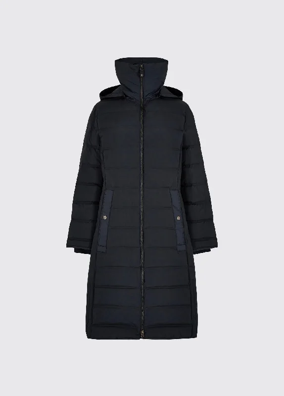 Comfortable Women's Attire Meyers long length coat - Navy