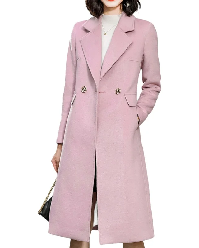 Women's Holiday Attire RVHSWDS Long Trench Coat